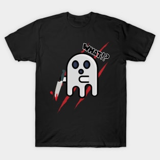 What?  Murderous Boo With Knife  Funny halloween costuem gift T-Shirt